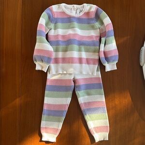 Janie and Jack Multicolor Striped Sweater Set